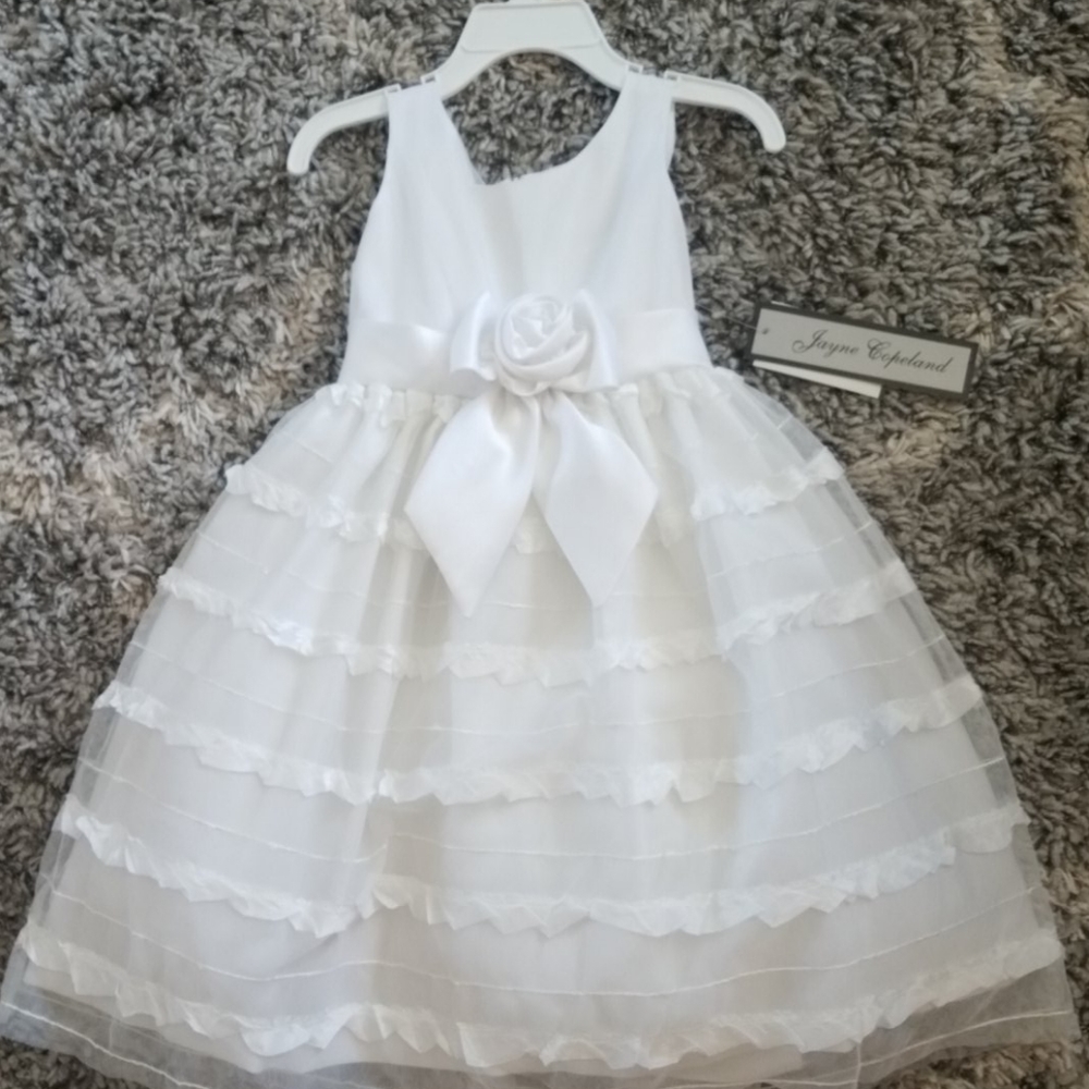 Girls White Dress NWT